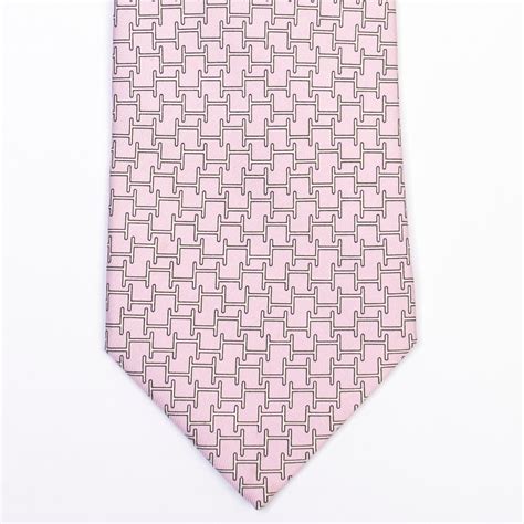 hermes pink tie.